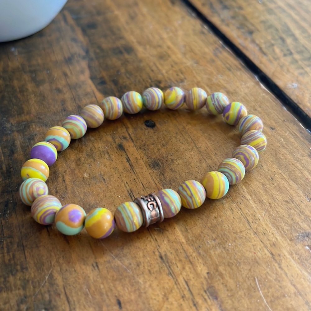 Multicolour stone bracelet